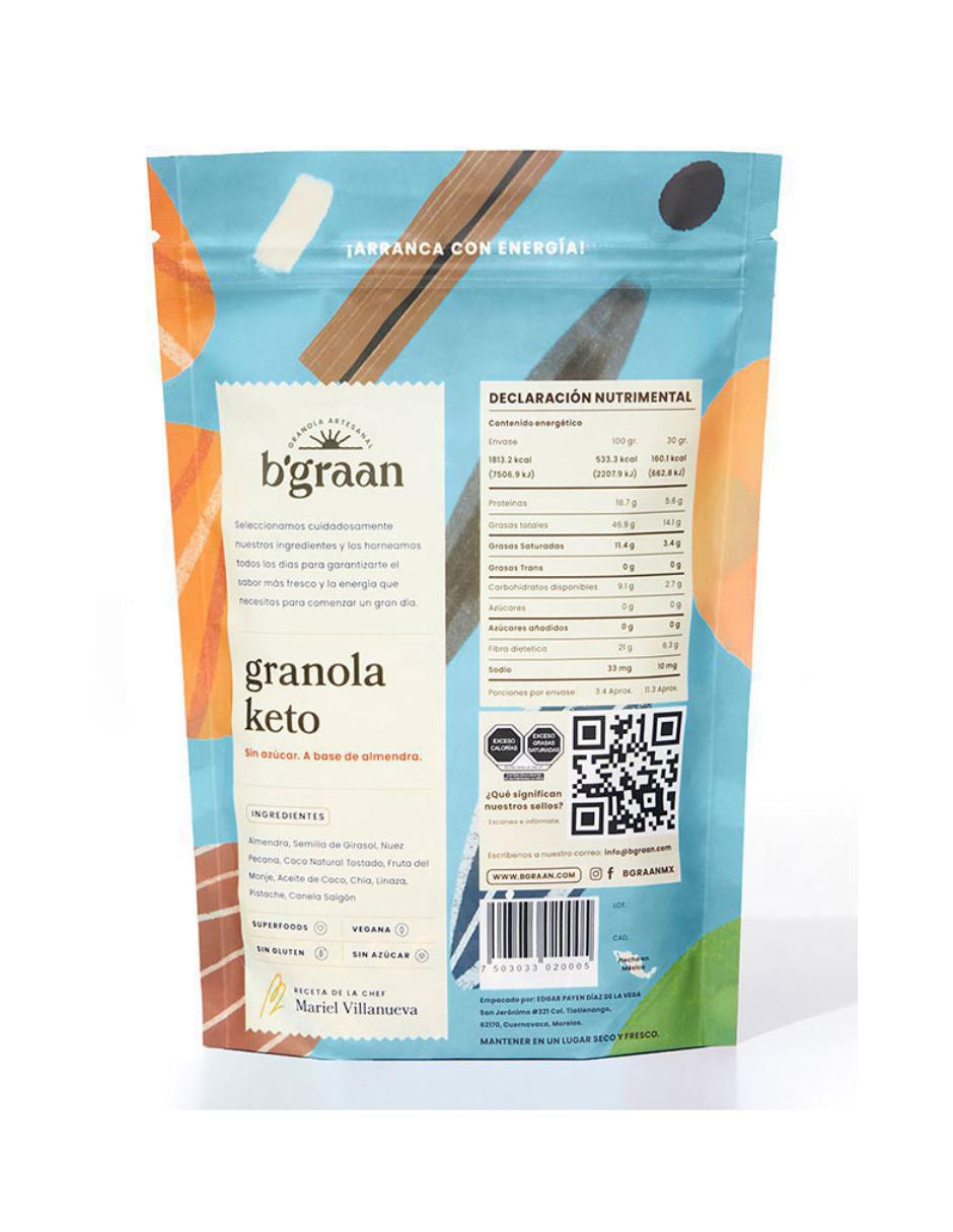 Cereal de granola Keto 340 g B’graan 2