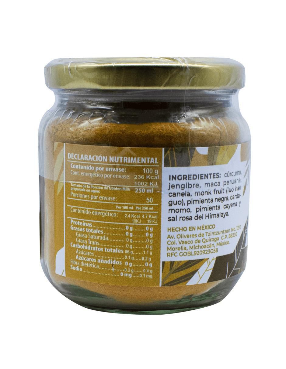 Bebida en polvo Golden Milk natural 100 g 2