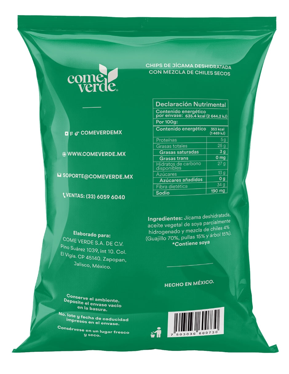 Chips de jícama 180 g 2