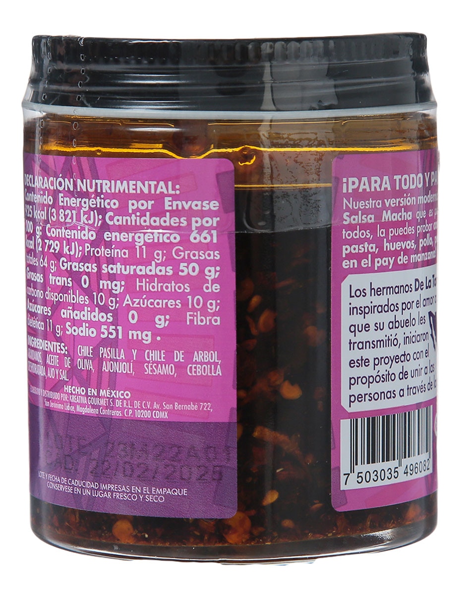 Salsa macha sabor chile de arbol y chile pasilla Ana Sexy 2