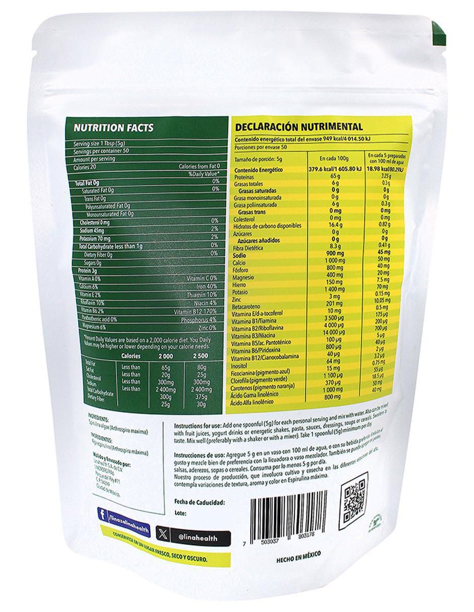 Espirulina 250 g 3