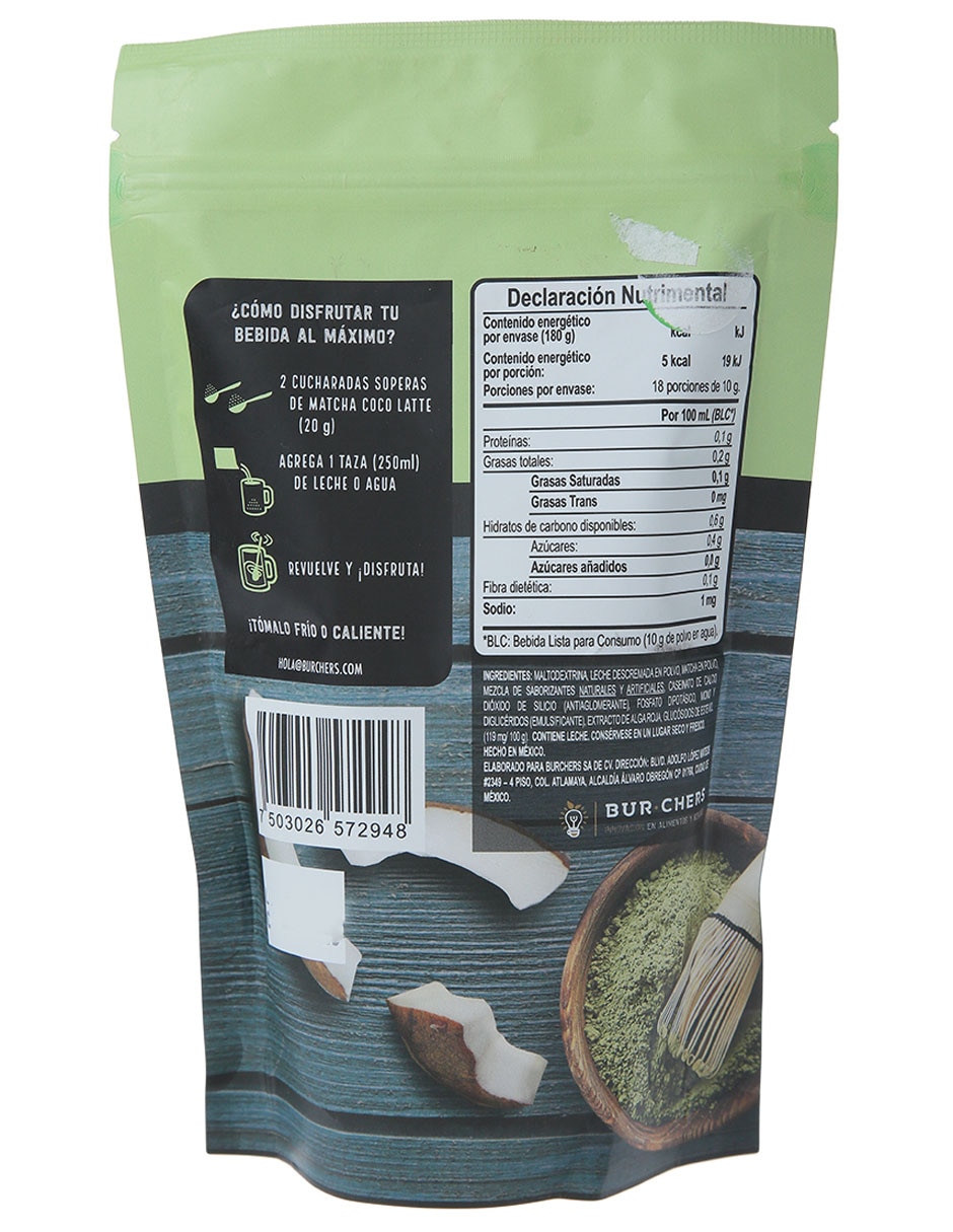 Té Matcha coco en polvo 180 g 2