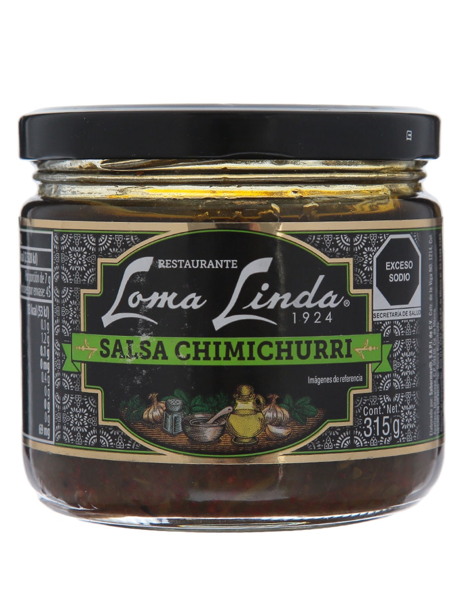 Salsa chile sabor chimichurri
