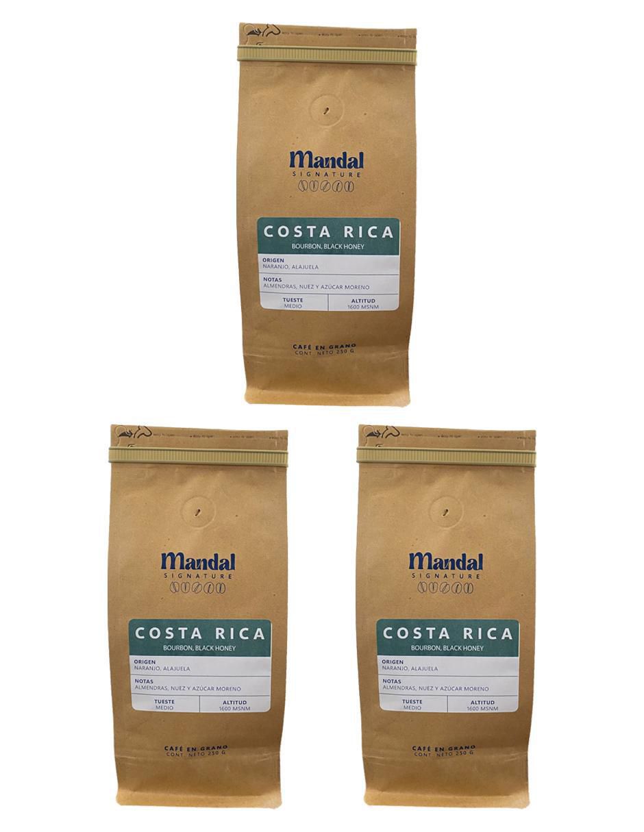 Café de grano sabor cítricos de Costa Rica Bourbon Black Honey 750 g 1