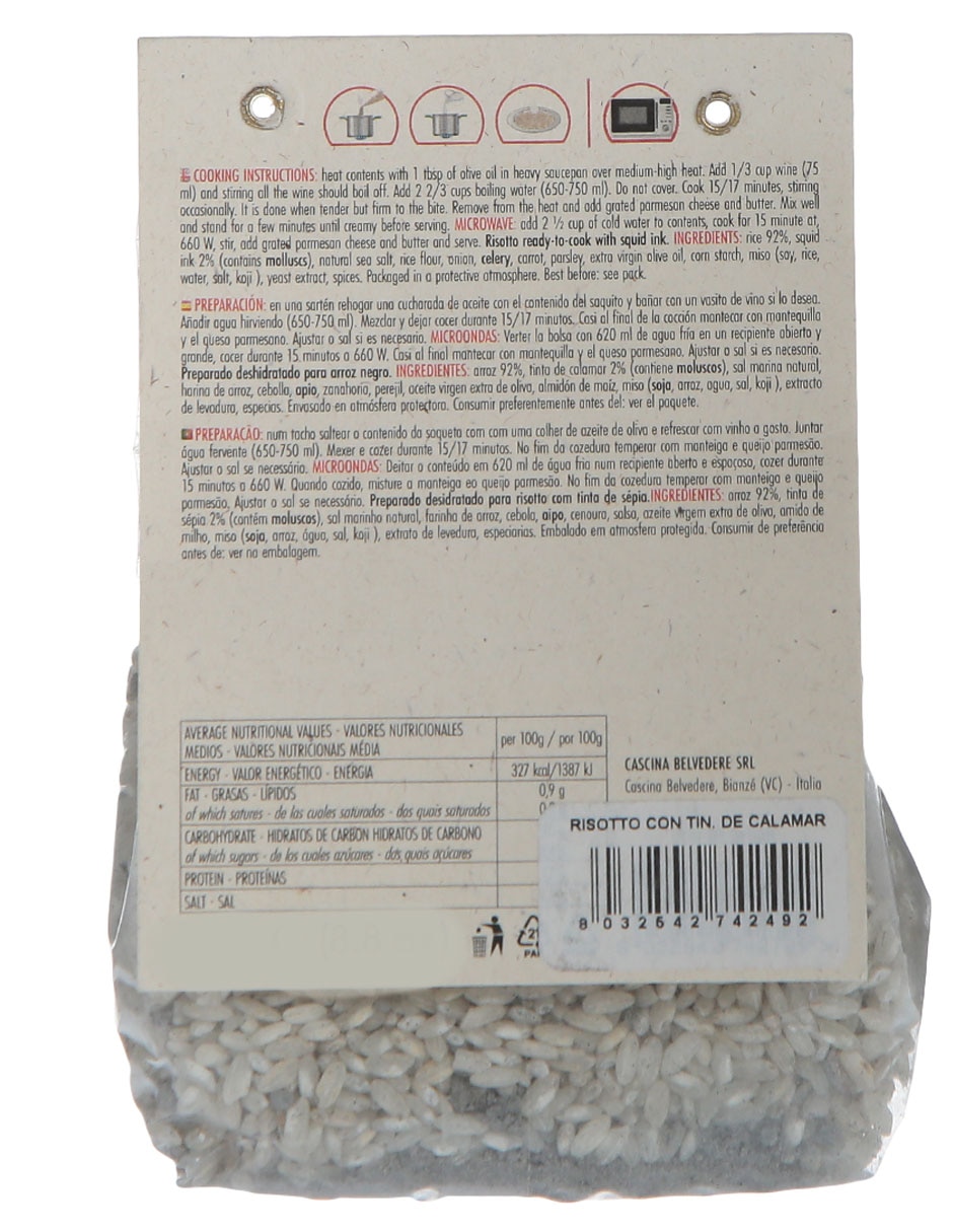 Mezcla de semillas risotto con tinta de calamar 250 g 2