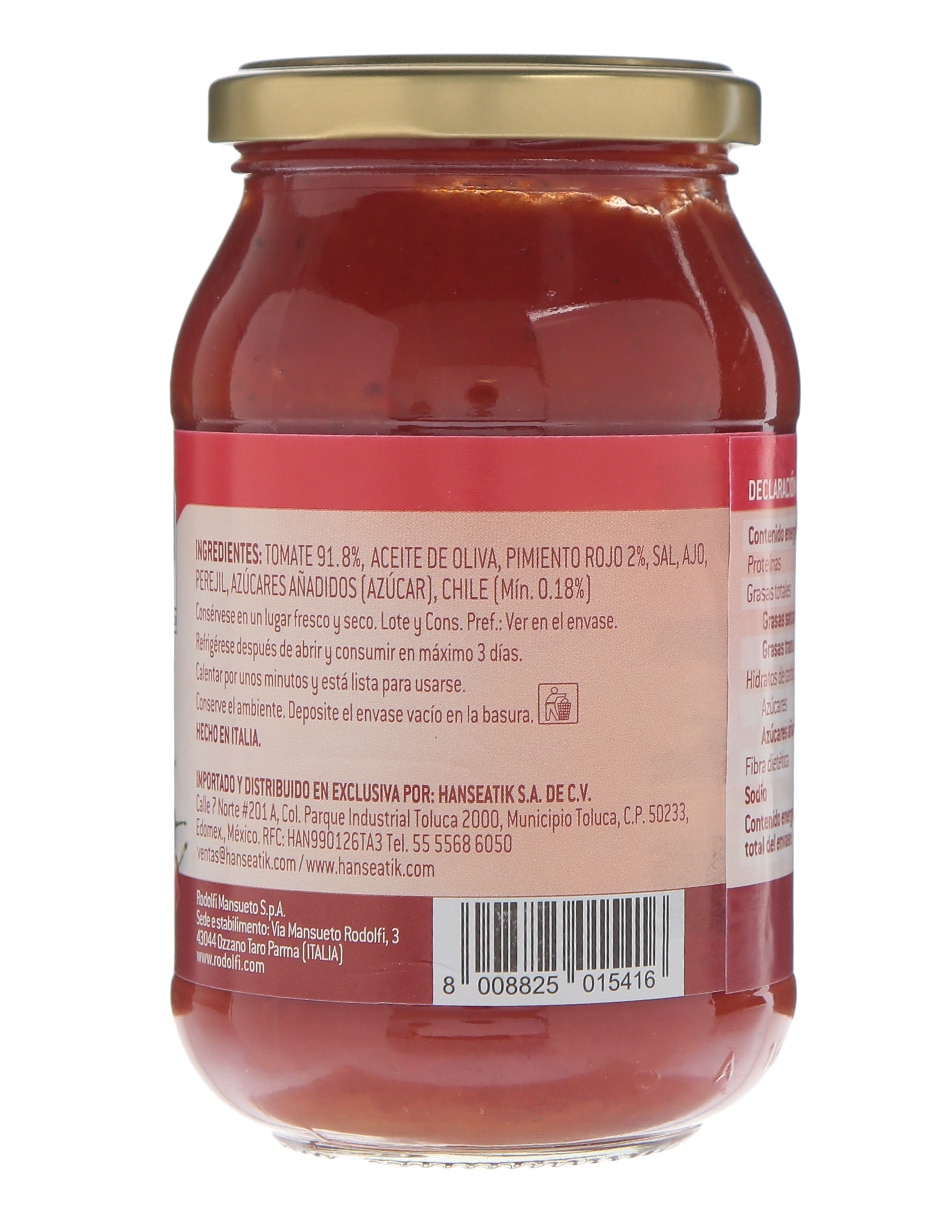 Salsa de tomate Chile Sugo Arrabbiata 2