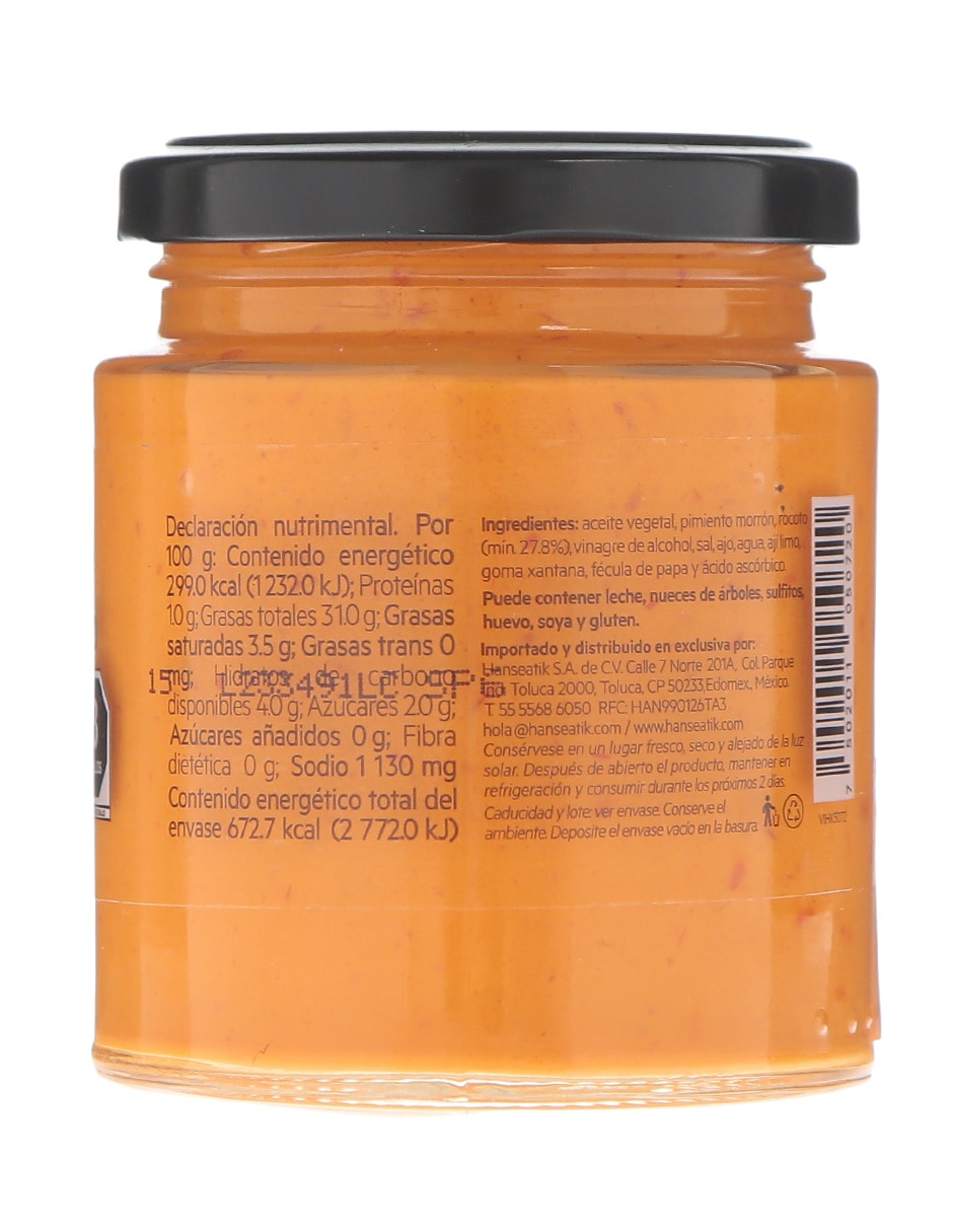 Salsa de arroz sabor pimiento morrón 2