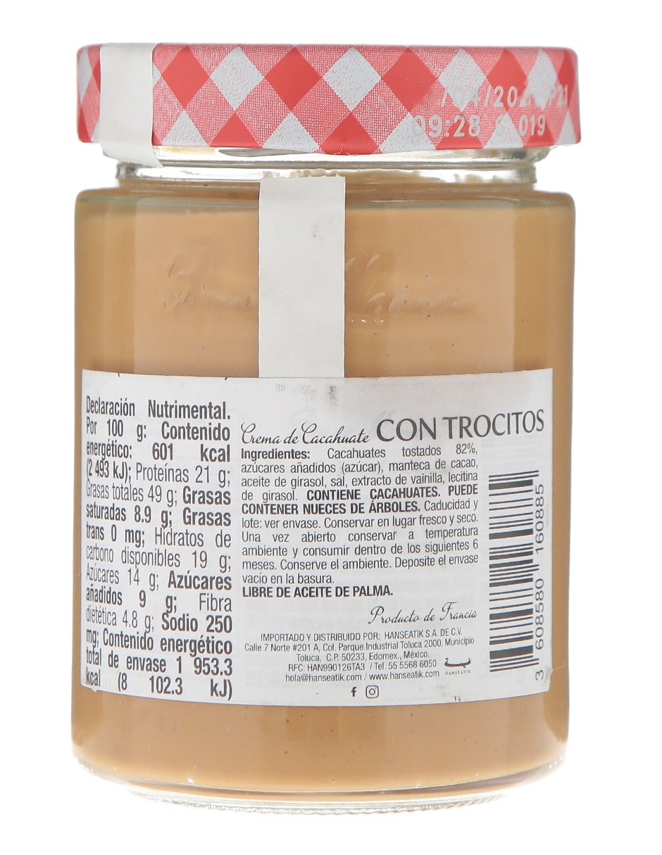 Crema de cacahuate 325 g 2