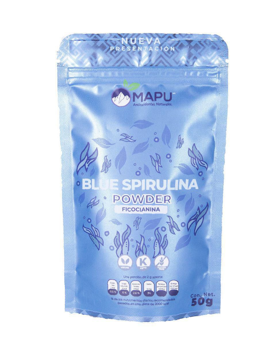 Bebida en polvo Blue Spirulina natural 50 g