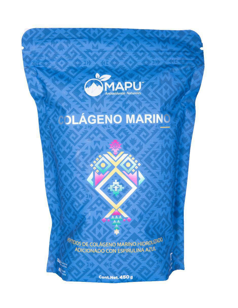 Bebida en polvo Colágeno Marino con Spirulina Azul natural 450 g