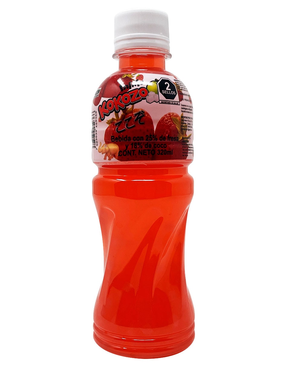 Bebida saborizada sabor Fresa y coco