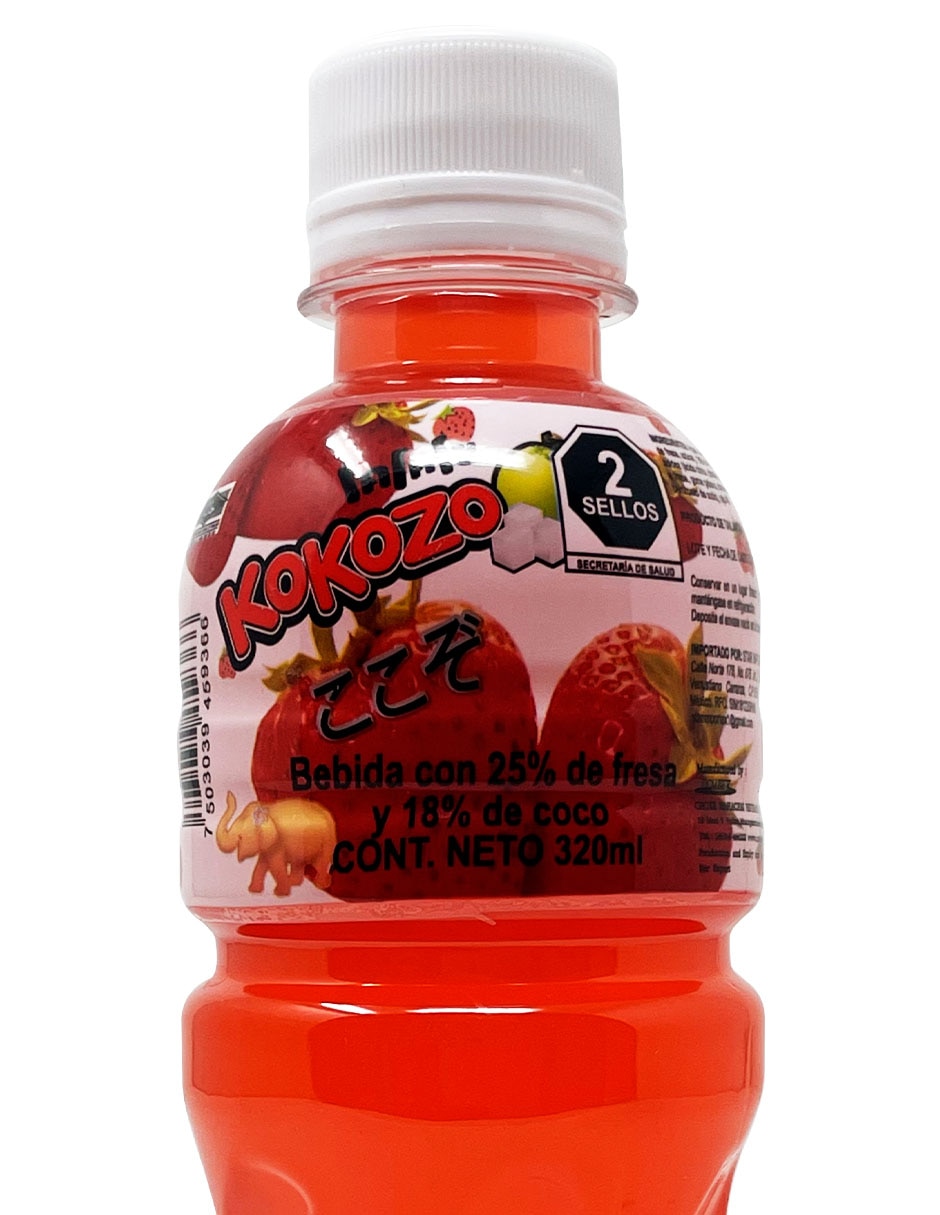 Bebida saborizada sabor Fresa y coco 2