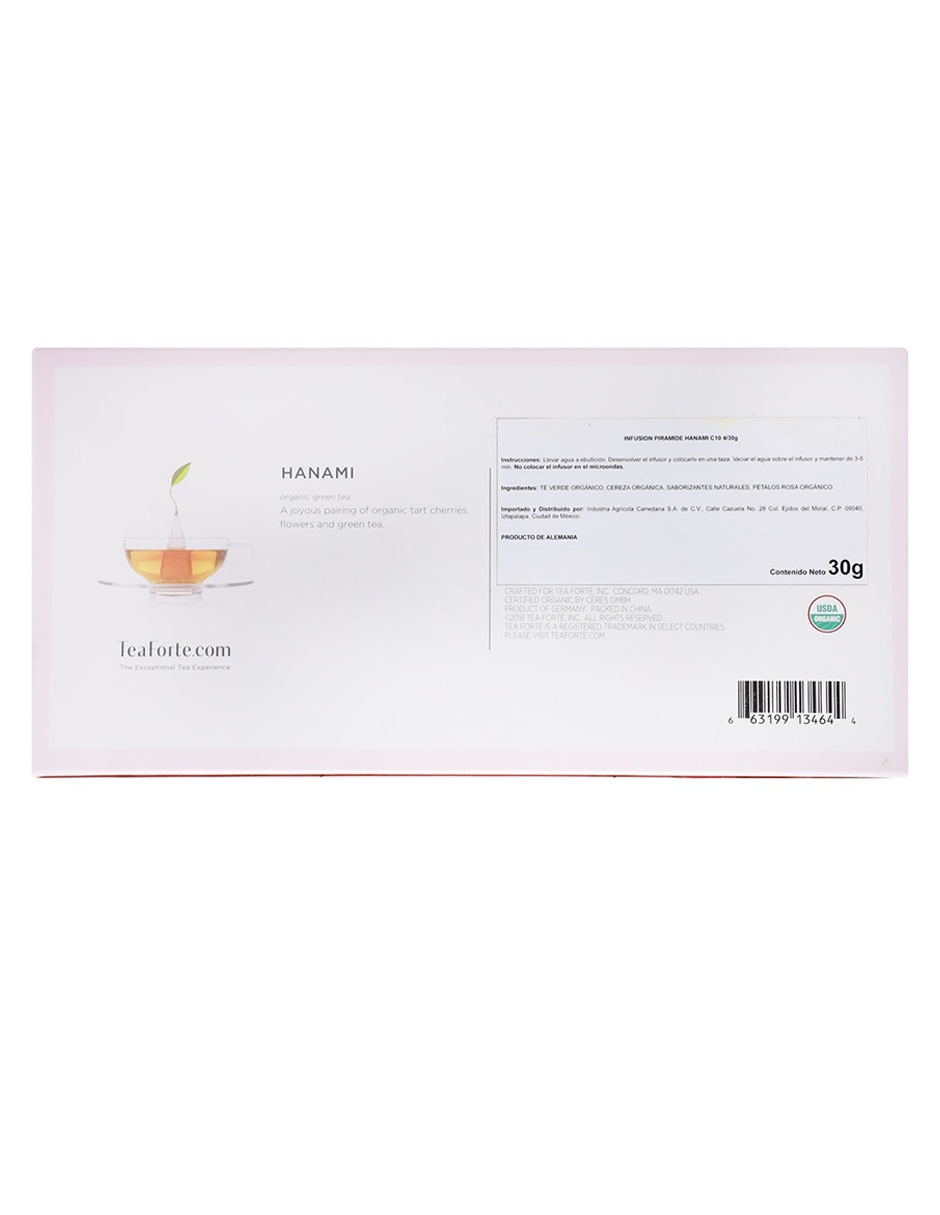 Té sabor frutal y floral sachet 30 g 4