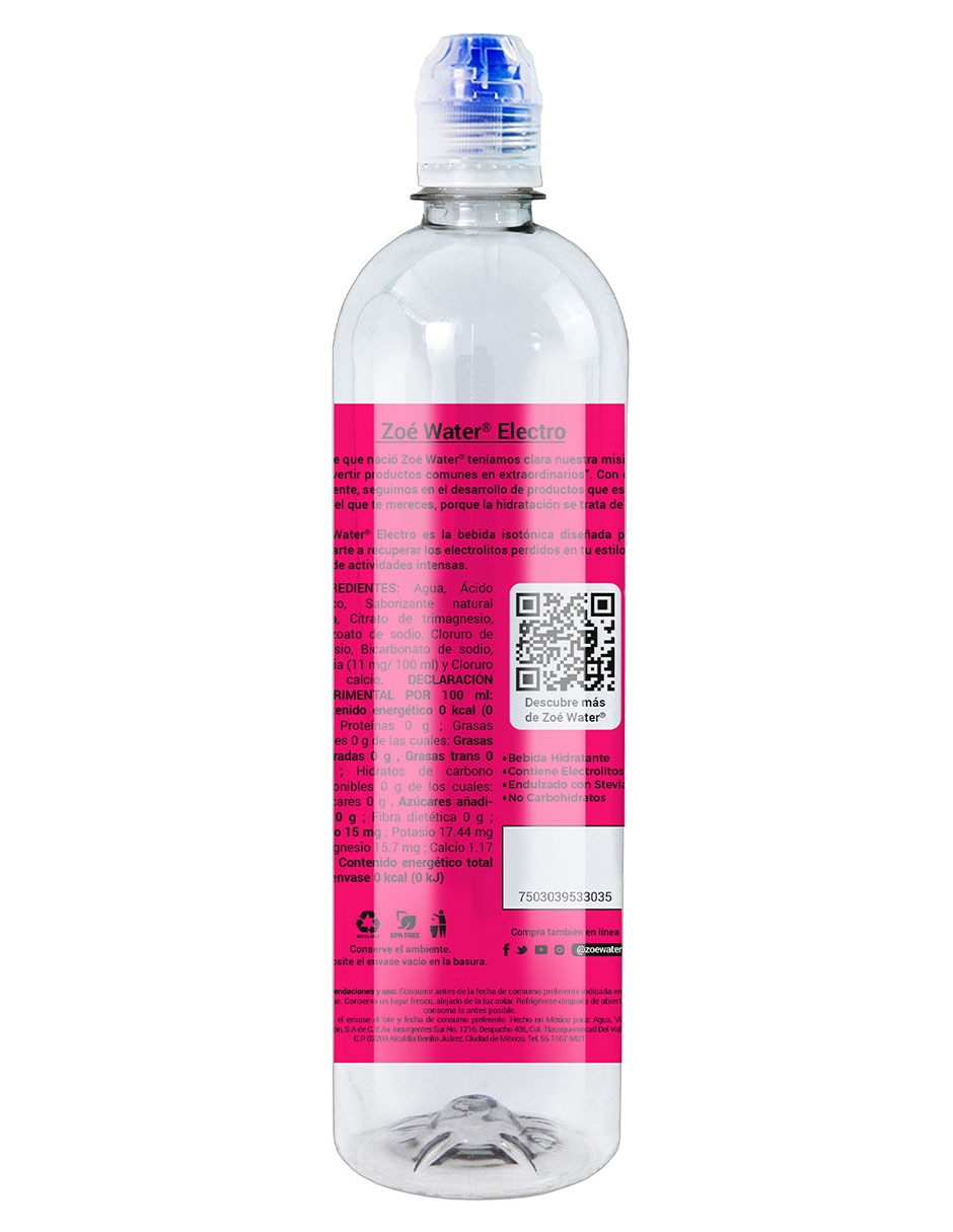 Agua natural sabor Fresa 3