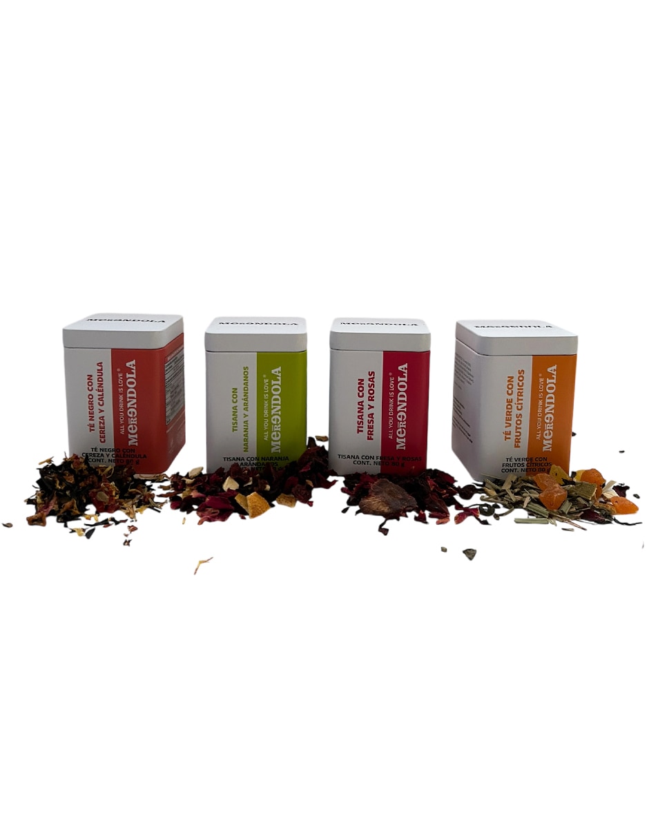 Set tisana diferentes sabores en flores y frutas deshidratadas 80 g