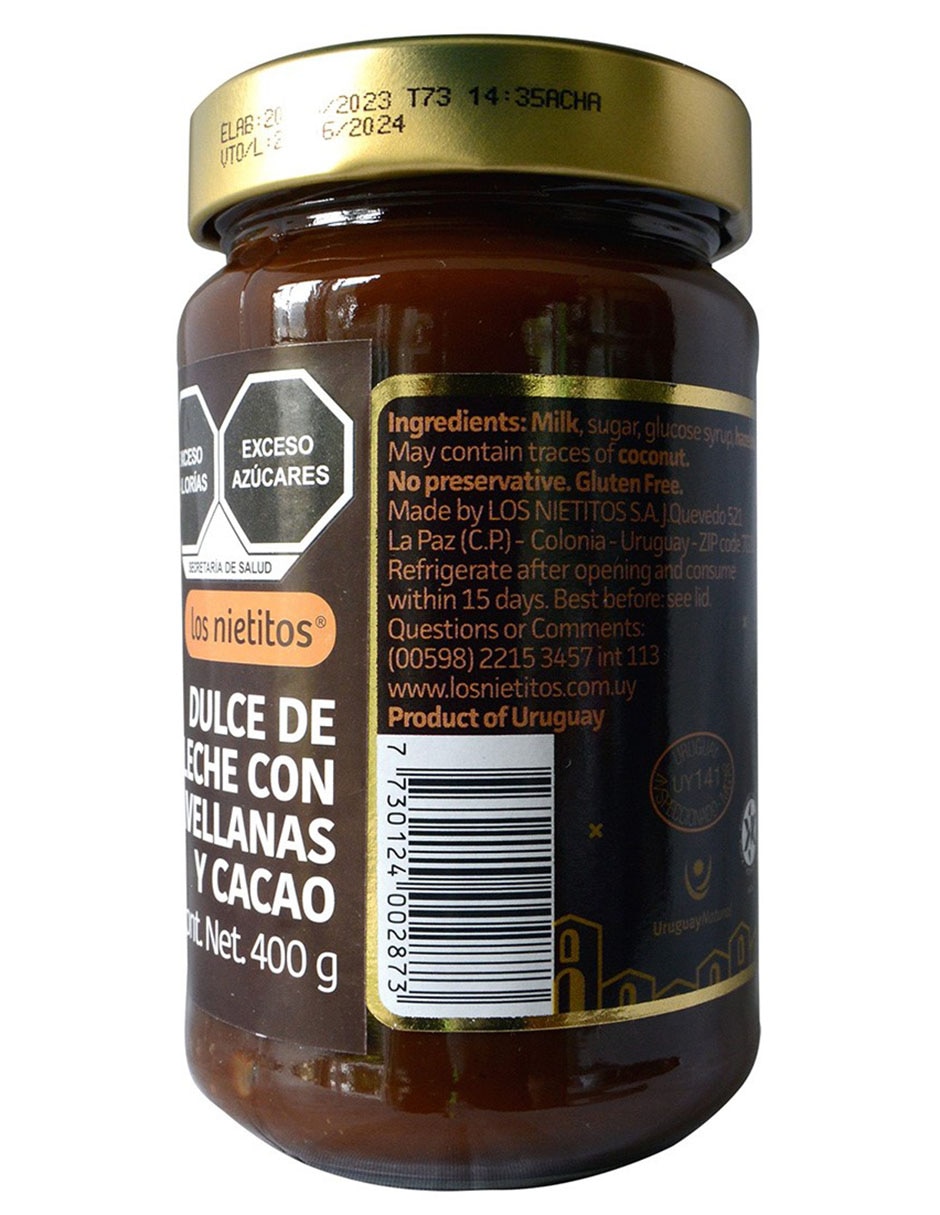 Dulce de leche de avellana 400 g 4