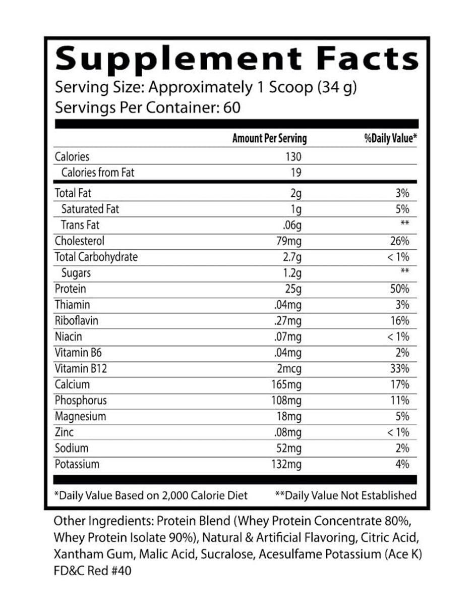 Insane Whey Insane Labz con proteína de suero de leche sabor fresas con crema de 2 kg 3
