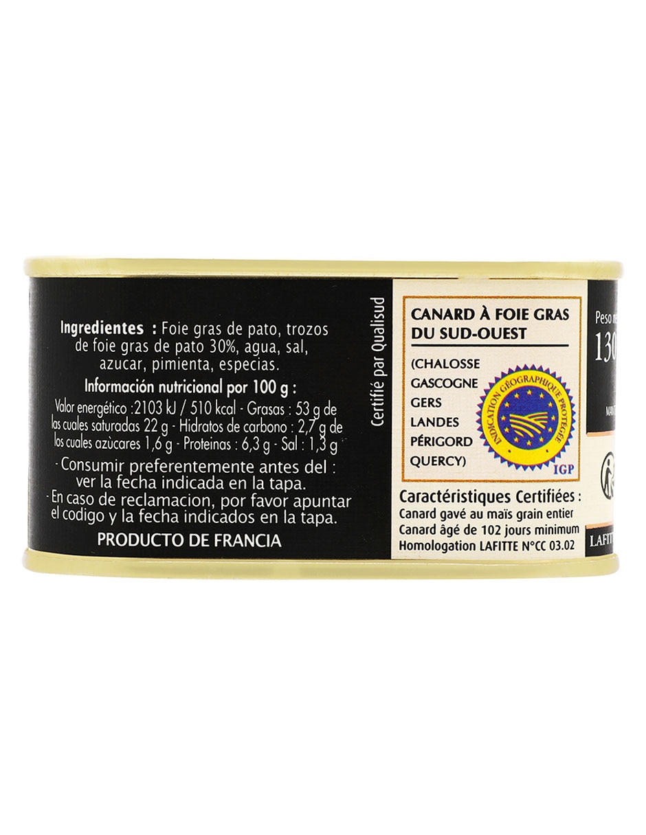 Foie gras de pato lata 3