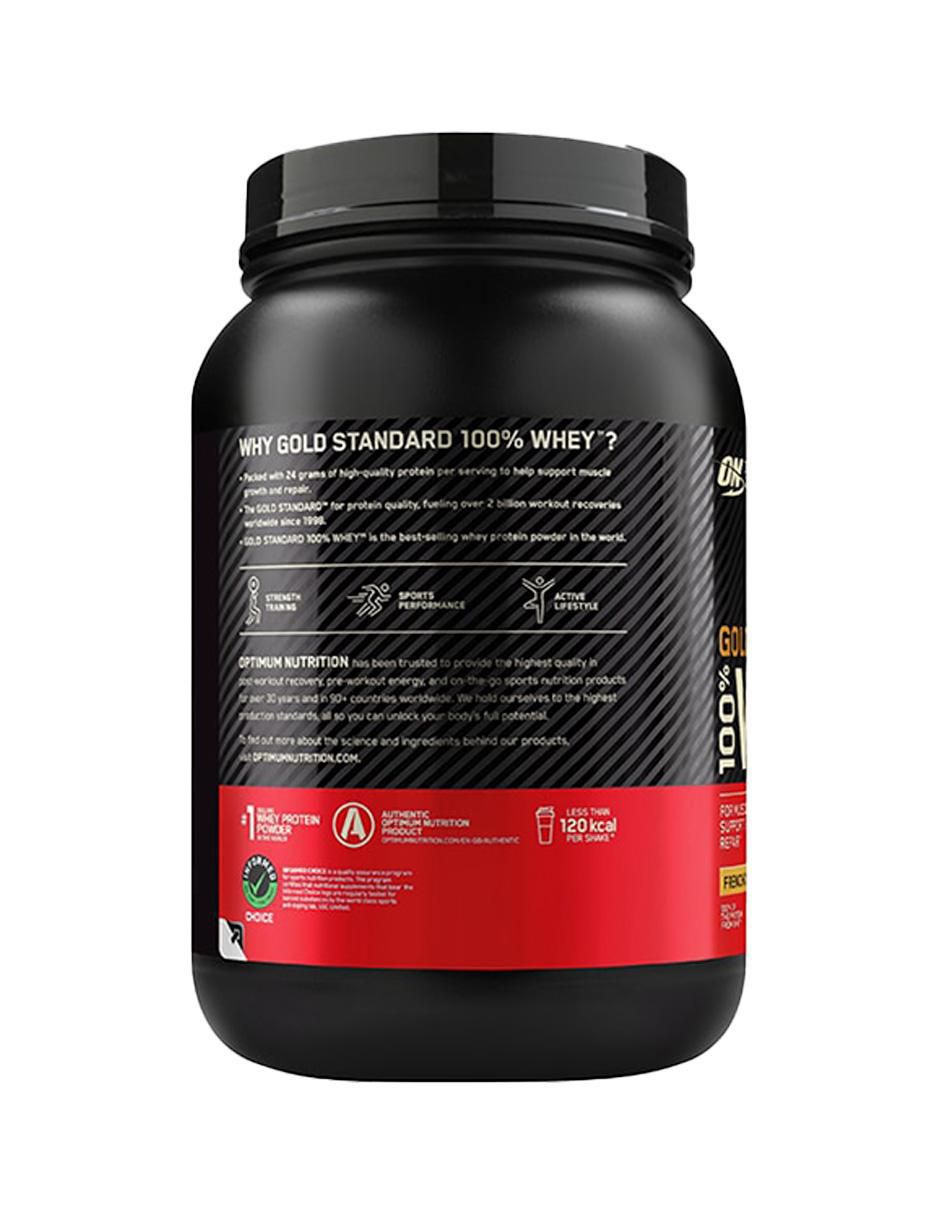 Gold Standard 100% Whey Optimum Nutrition con proteína de suero de leche aislado sabor vainilla 4