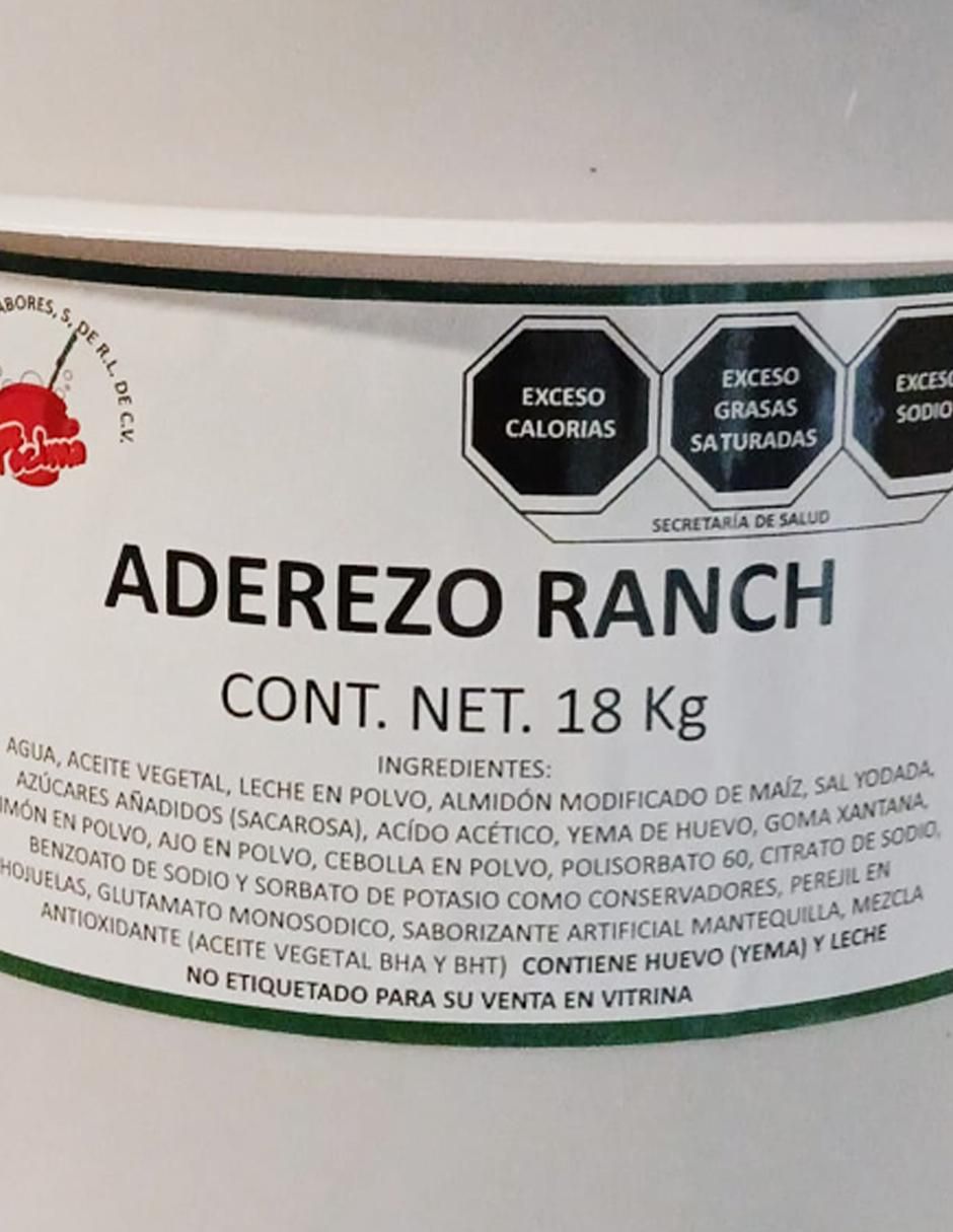 Aderezo sabor ranch 2