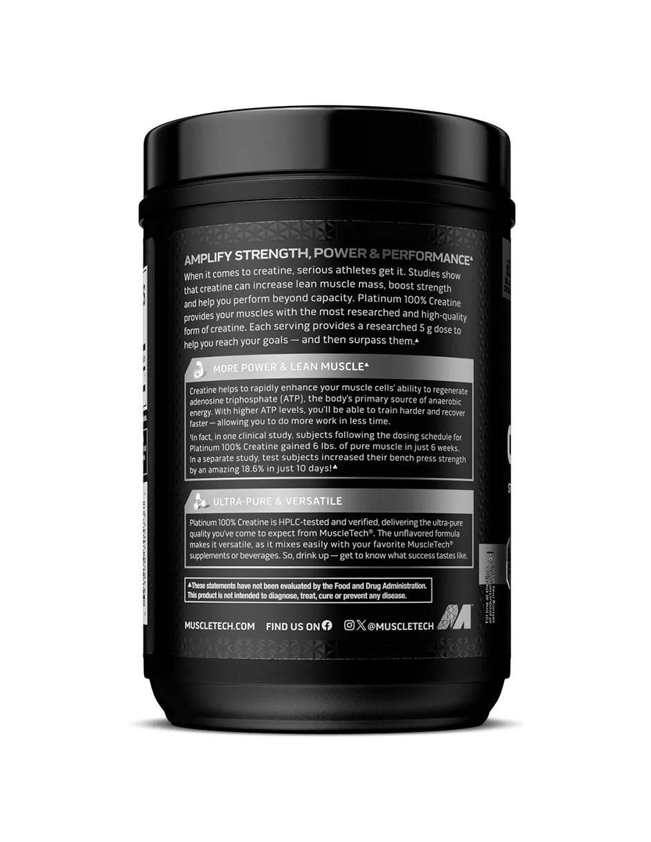 100% Creatine Muscletech con creatina monohidratada 3
