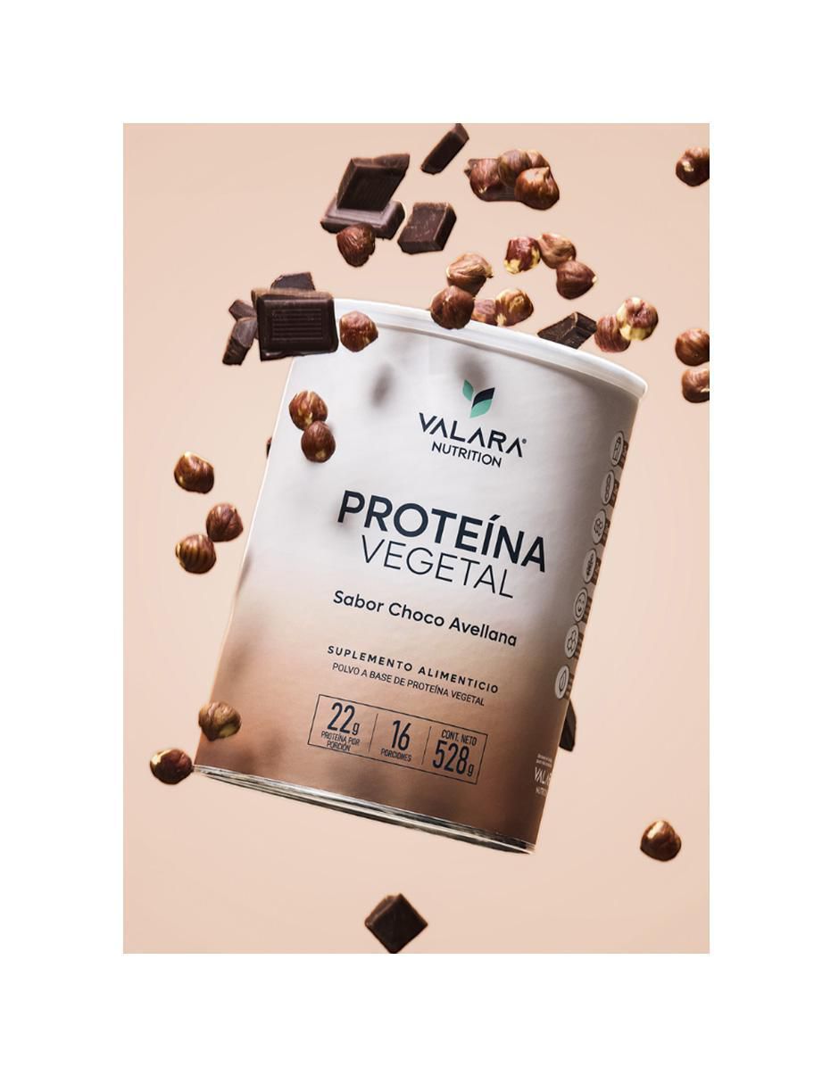 Proteína vegana en polvobaja en carbohidratos y libre de azúcar - con pre y probióticos sabor choco-avellana 4