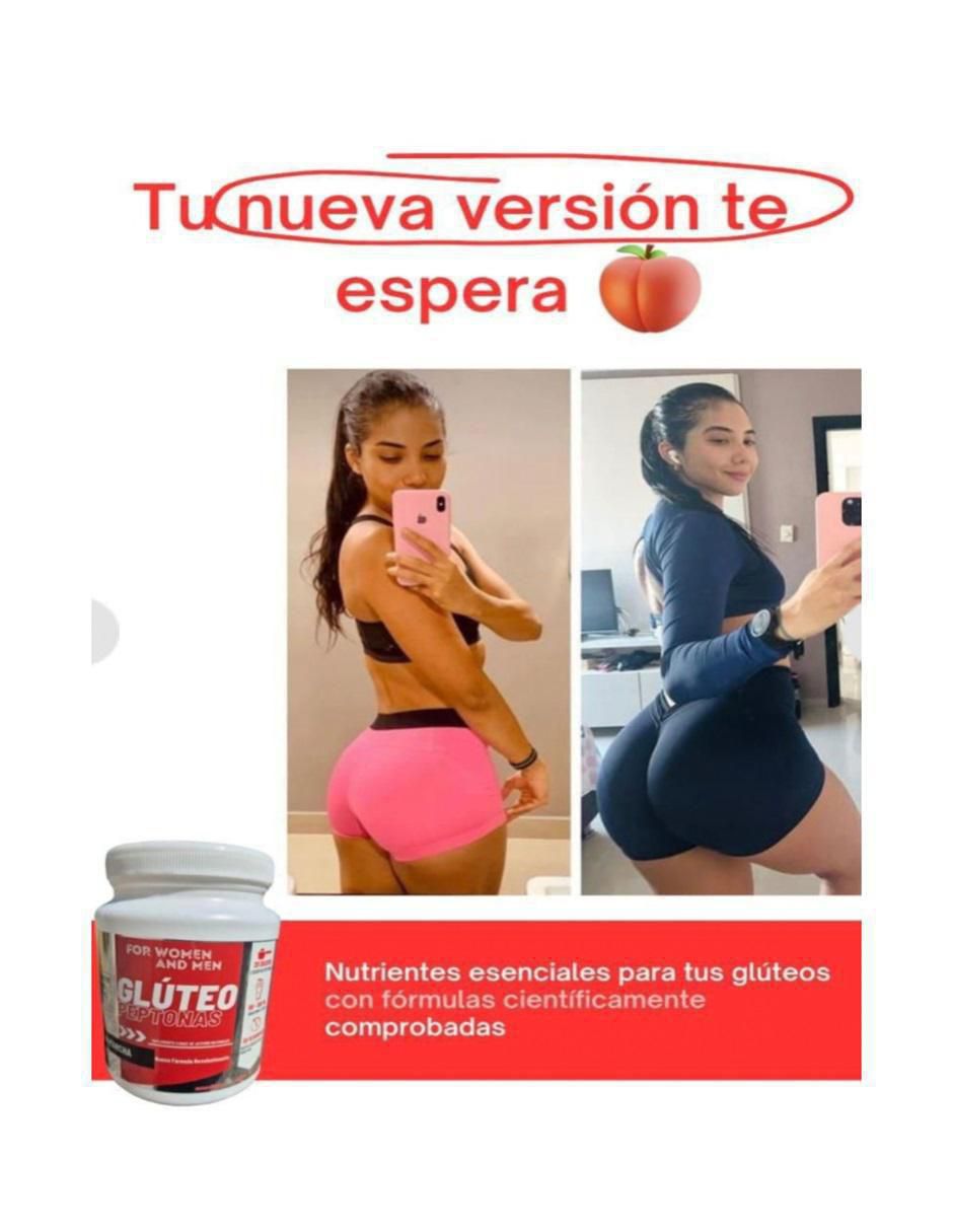 Kit de suplementos alimenticios proteína Boom Booty Glúteo peptonas con proteína Whey y probióticos voluminizador de glúteos 4