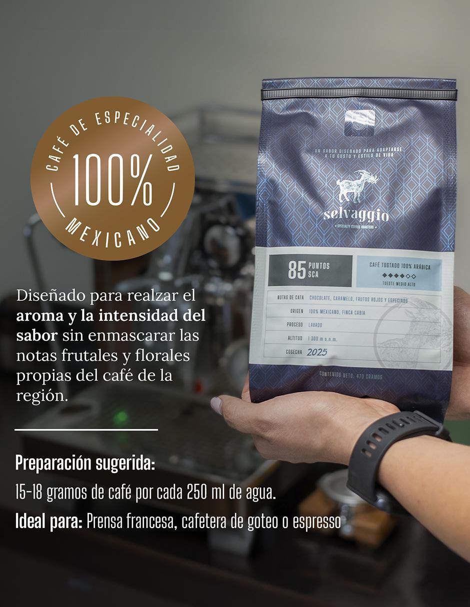 Café espresso de grano sabor especias de México 470 g 3