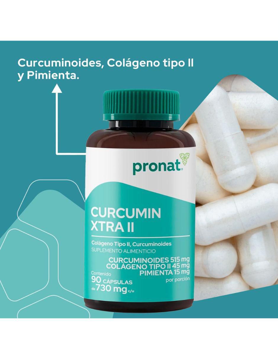 Kit de suplementos alimenticios Curcumin Xtra Colágeno Tipo 2 - Pronat 6