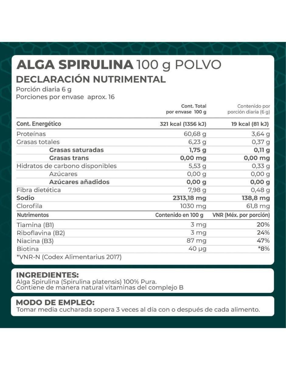 Kit de suplementos alimenticios Alga Spirulina Polvo 2