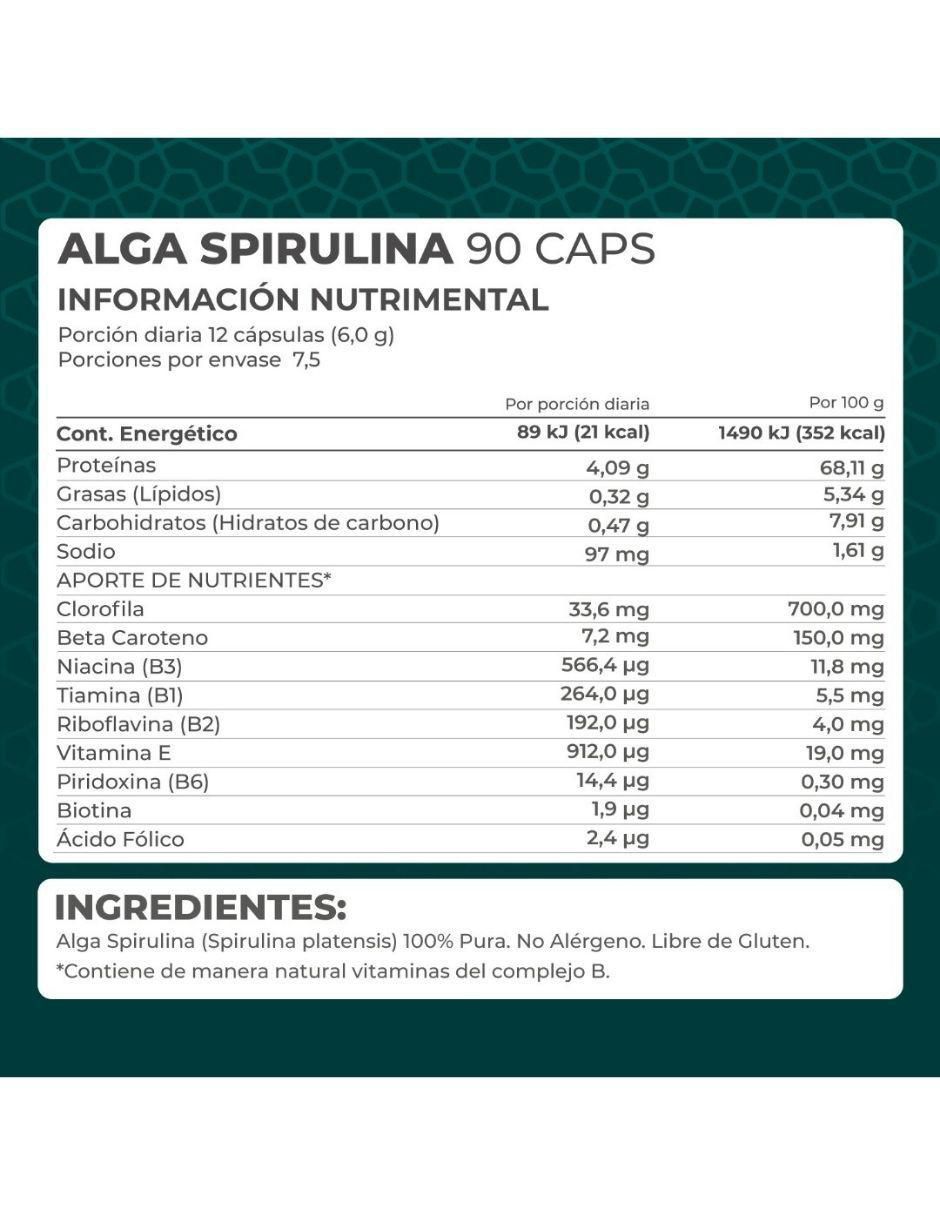Kit de suplementos alimenticios Alga Spirulina 6