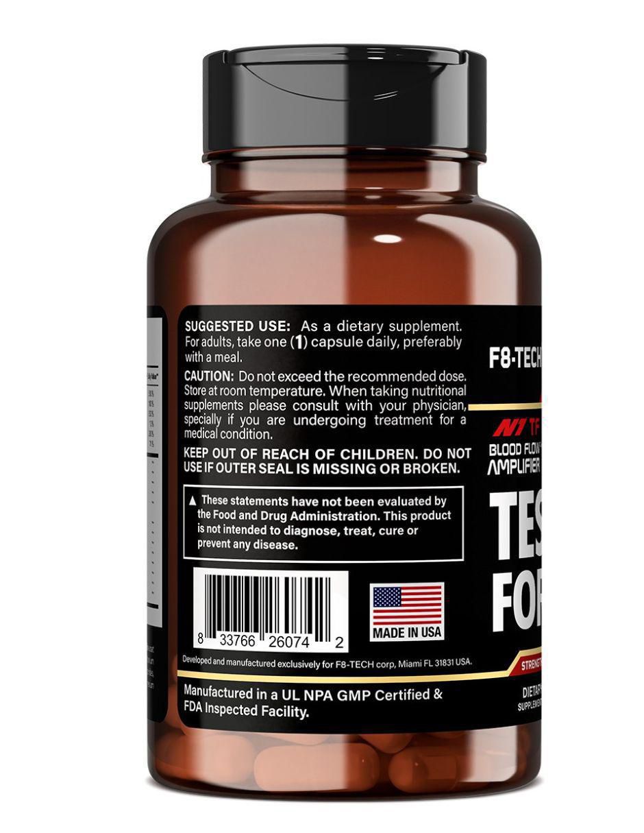 Testo Force X1 Fuerza Hombres con maca de 120 cápsulas 2