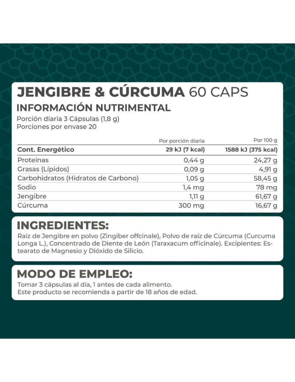 Kit de suplementos alimenticios Jengibre & Cúrcuma 8
