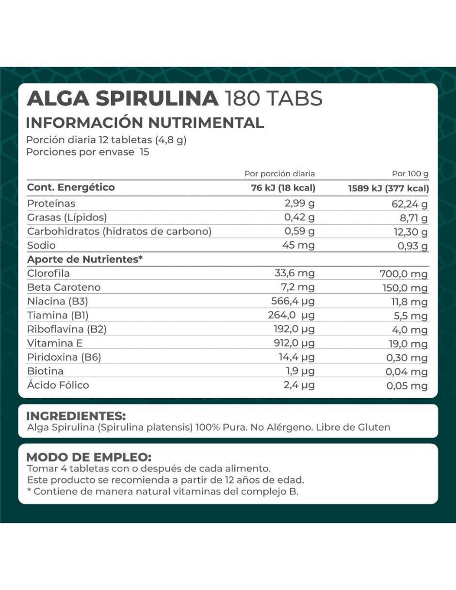 Kit de suplementos alimenticios Alga Spirulina 6