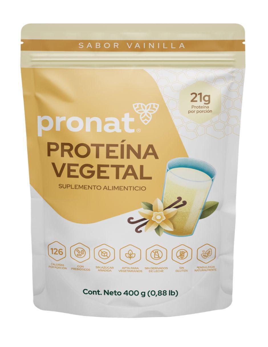 Set de suplementos alimenticios proteína vegetal vainilla 3