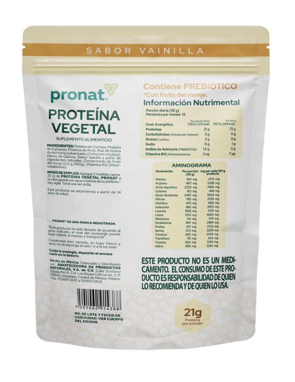 Set de suplementos alimenticios proteína vegetal vainilla 4