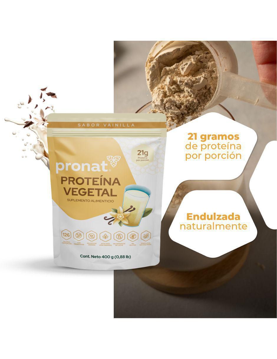 Set de suplementos alimenticios proteína vegetal vainilla 7