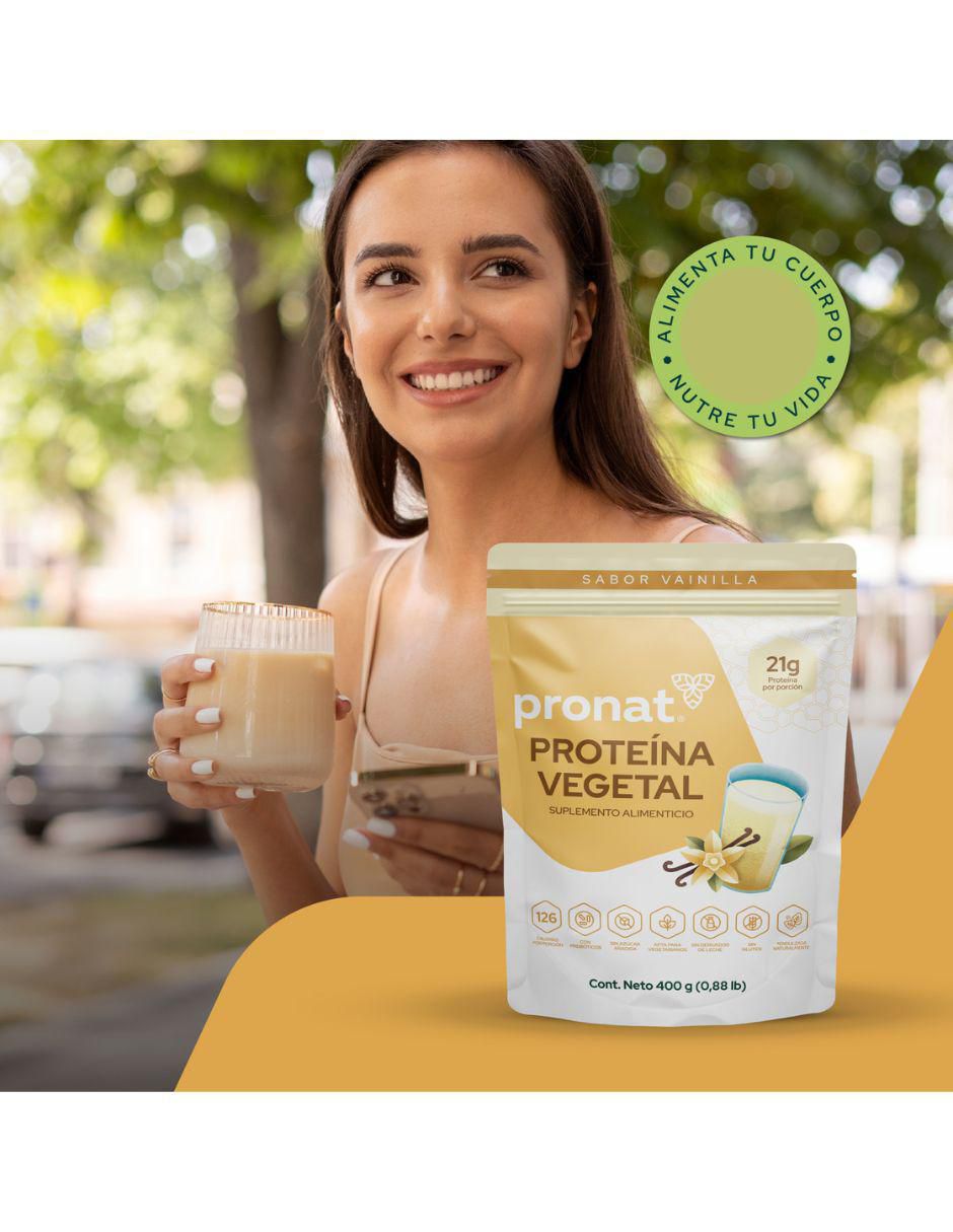 Set de suplementos alimenticios proteína vegetal vainilla 9