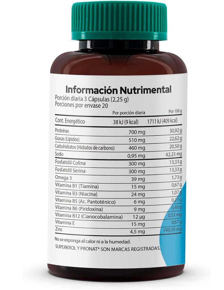 Kit de suplementos alimenticios Superkrol Xtra 60 Cápsulas - Pronat 7