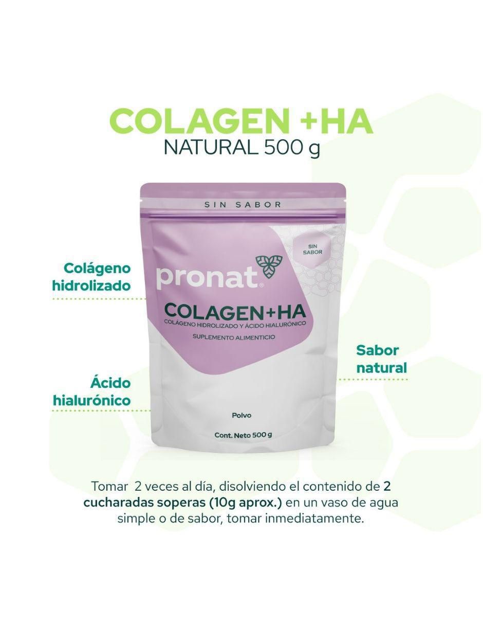 Kit de suplementos alimenticios Colágeno Hidrolizado + HA (500 Gr) - Pronat 3