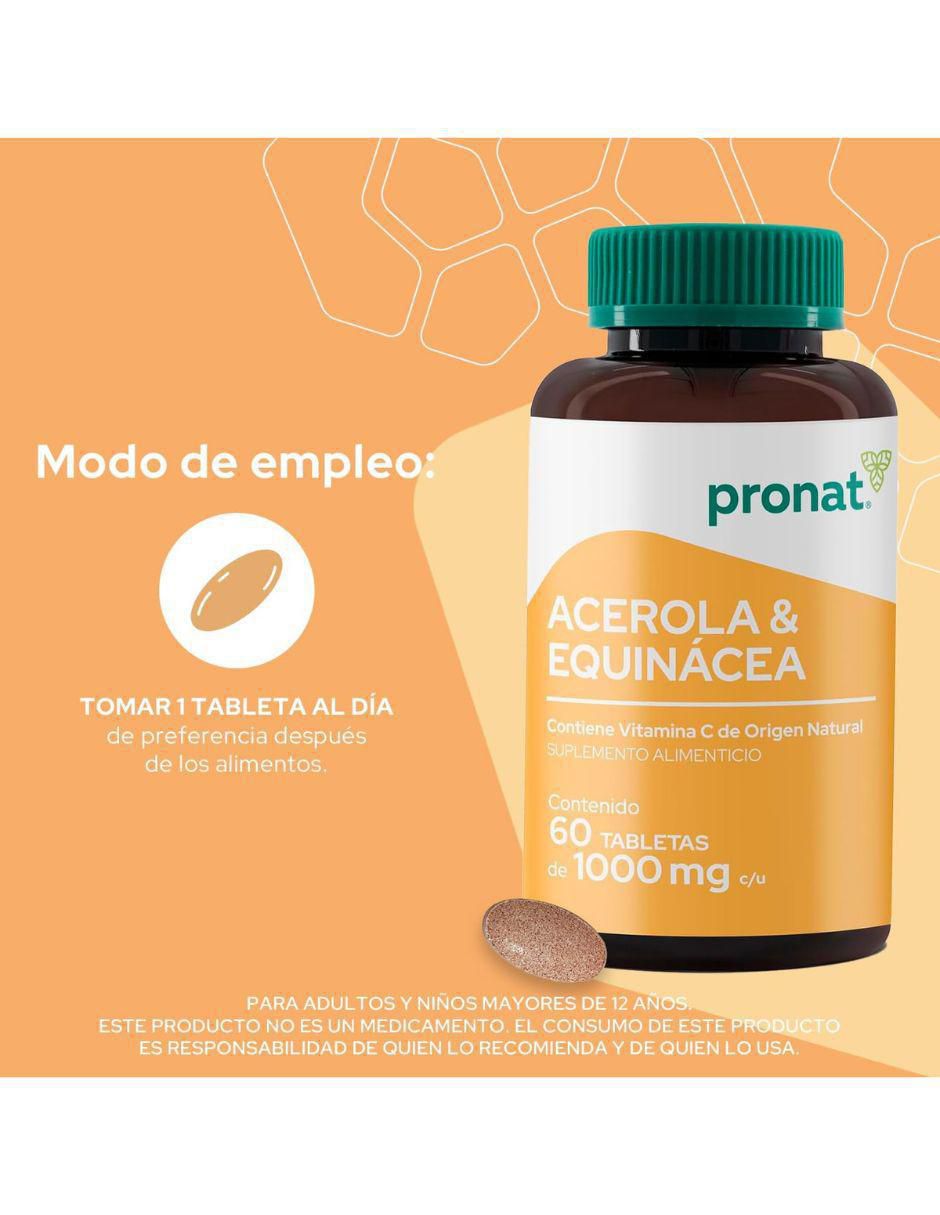 Kit de suplementos alimenticios de Suplemento de Acerola y Equinácea 4