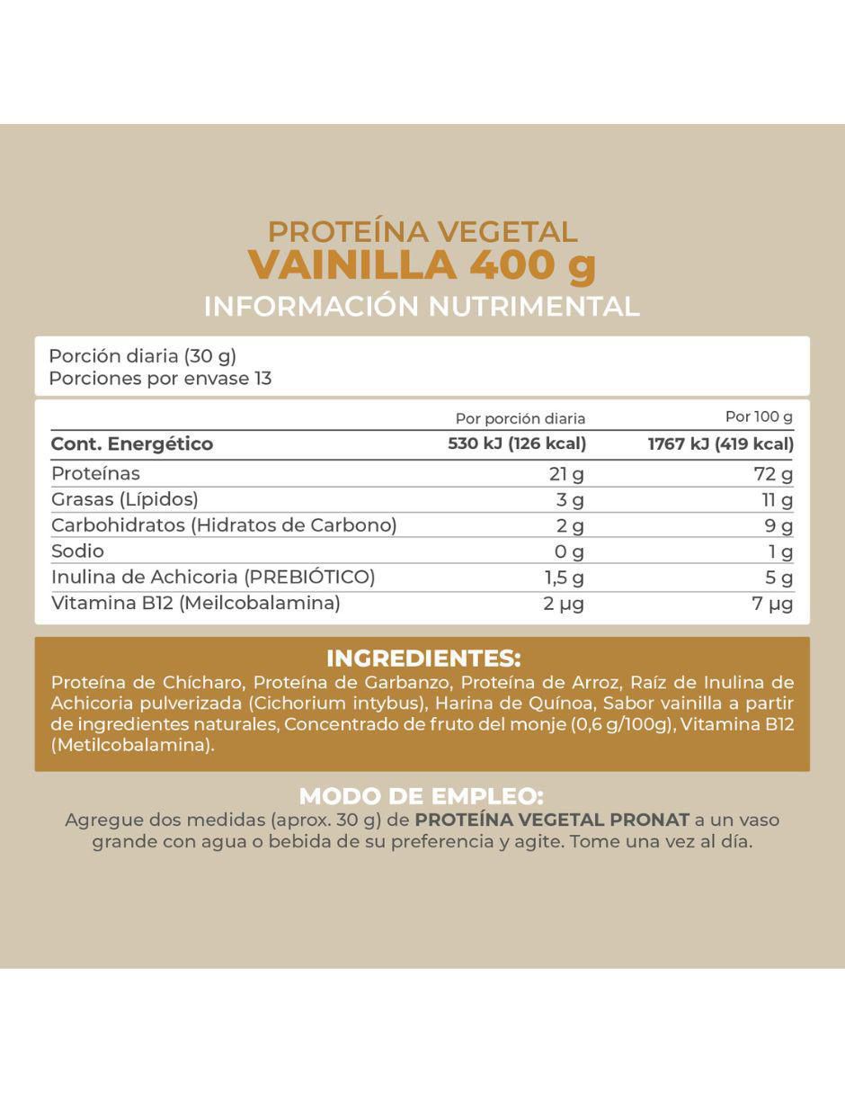 Set de suplementos alimenticios proteína vegetal vainilla 6
