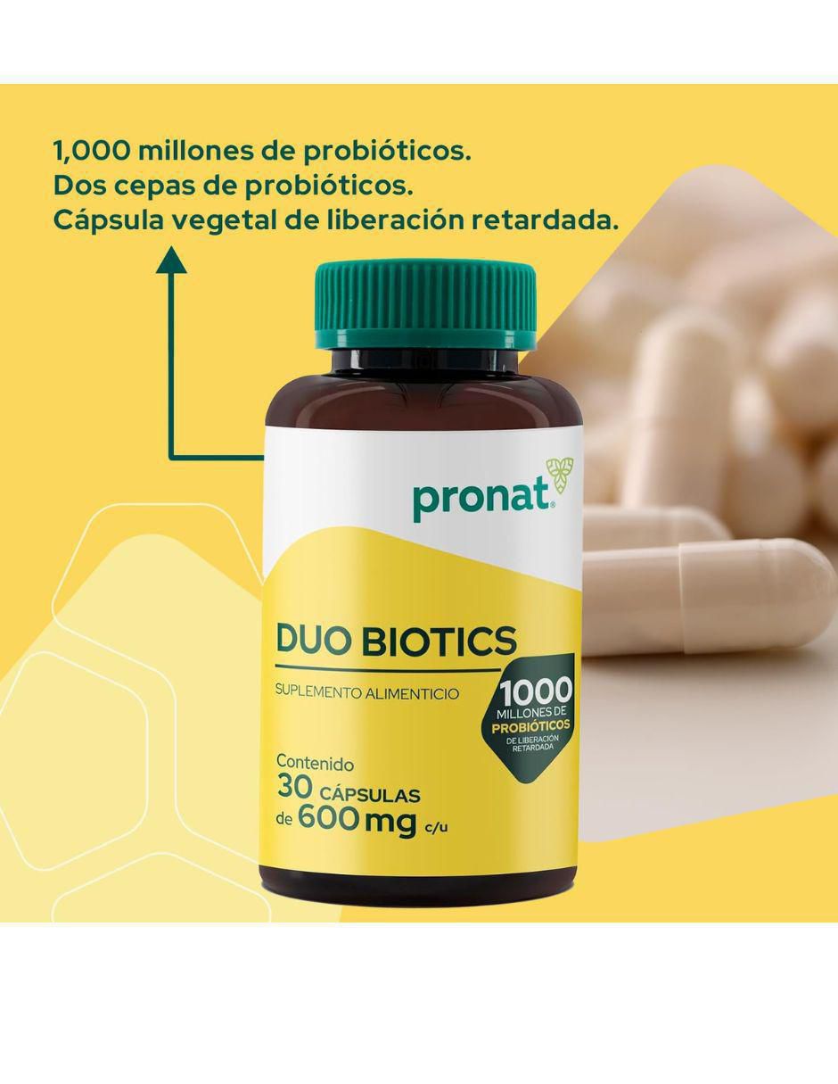 Duo Biotics con inulina de agave, lactobacillus acidophilus 5