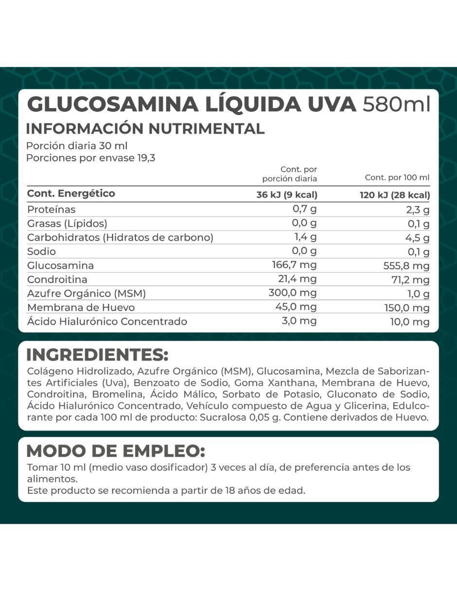 Glucosamina Liquida sabor uva 8