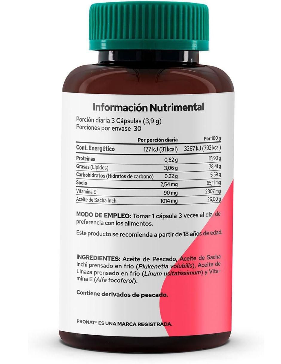 Kit de suplementos alimenticios omega Máximum 90 cápsulas y omega 3 infantil 120 gomitas - Pronat 4