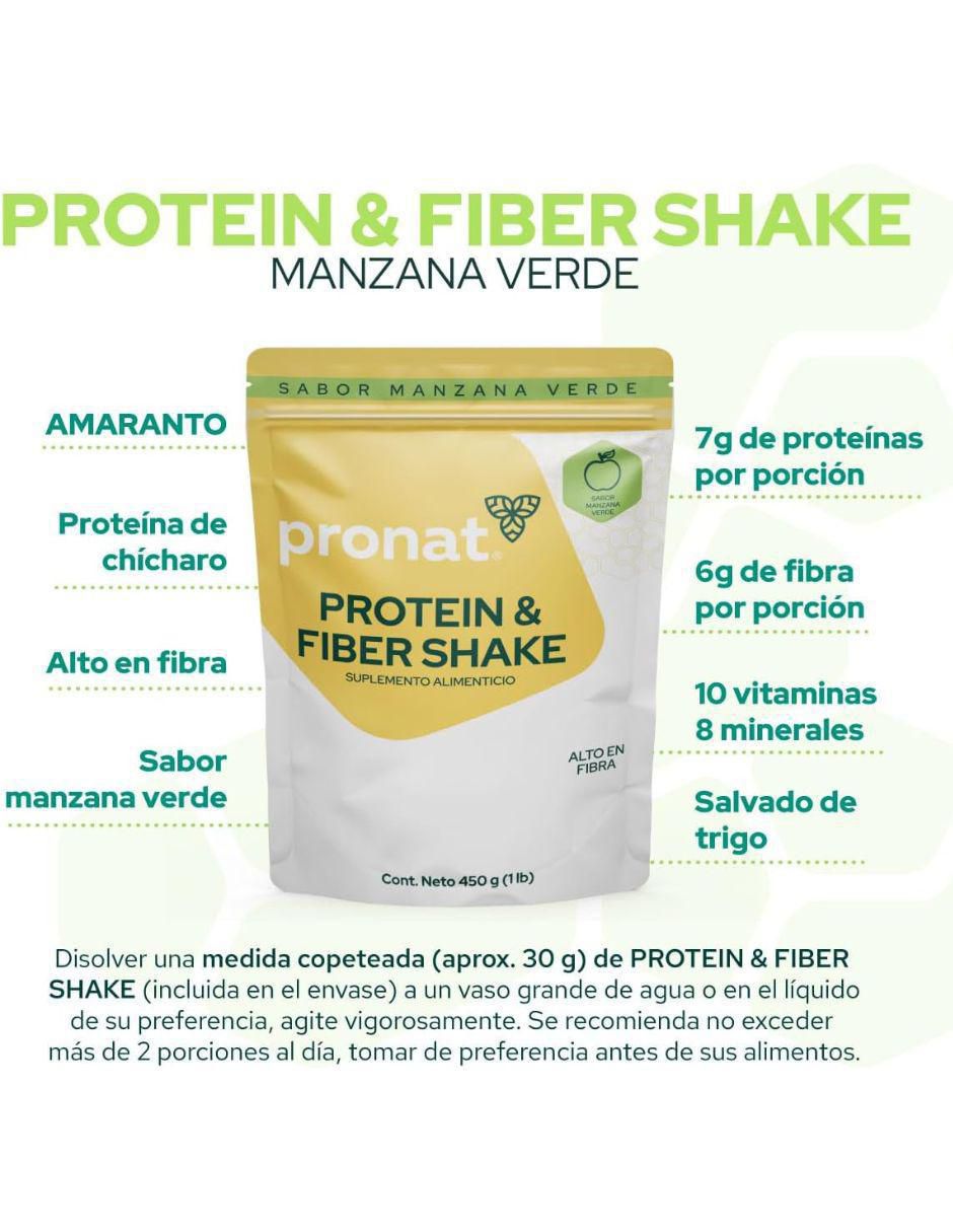 Protein & Fiber Shake sabor manzana verde 3