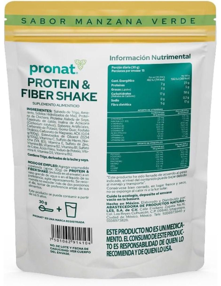 Protein & Fiber Shake sabor manzana verde 6
