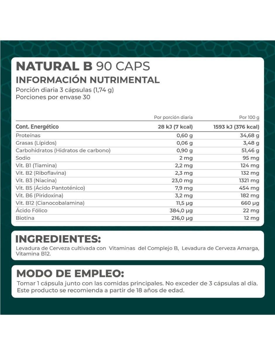 Natural B con complejo b y levadura de cerveza 2