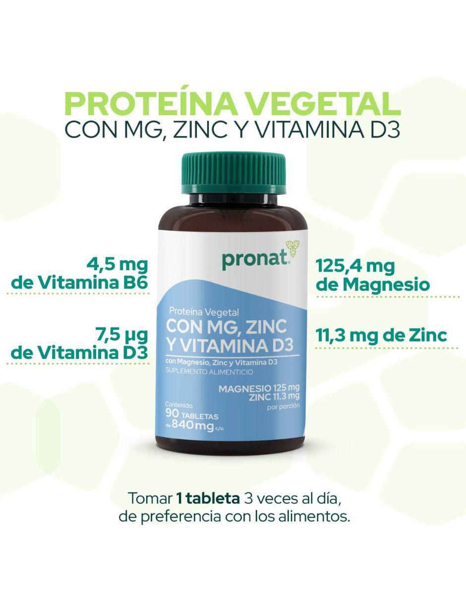 Proteína Vegetal con magnesio, Zinc & Vitamina D3 con magnesio 2