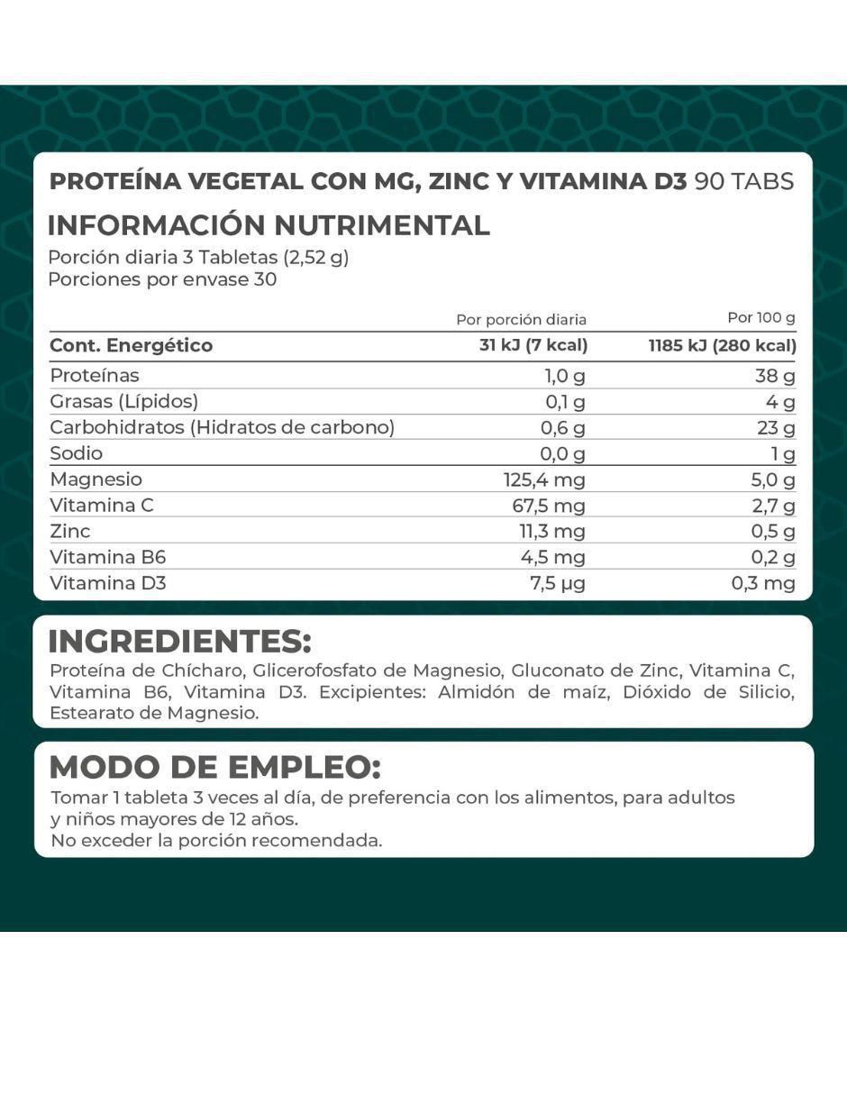 Proteína Vegetal con magnesio, Zinc & Vitamina D3 con magnesio 4